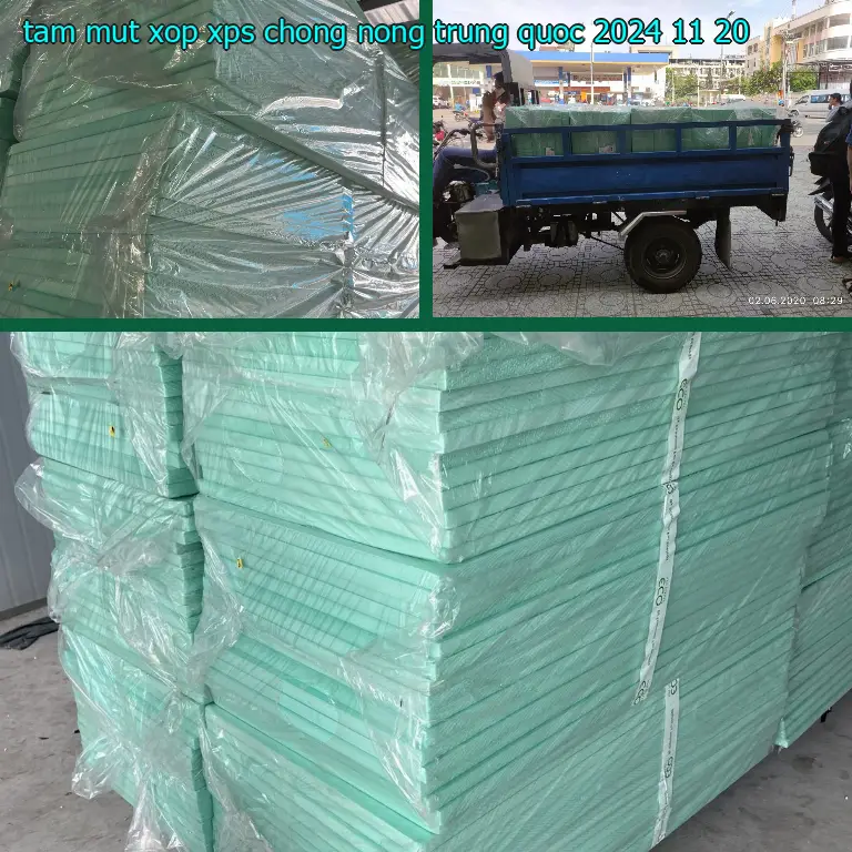 Ngày sản xuất tấm mút xốp XPS chống nóng Trung Quốc: 2024-11-20