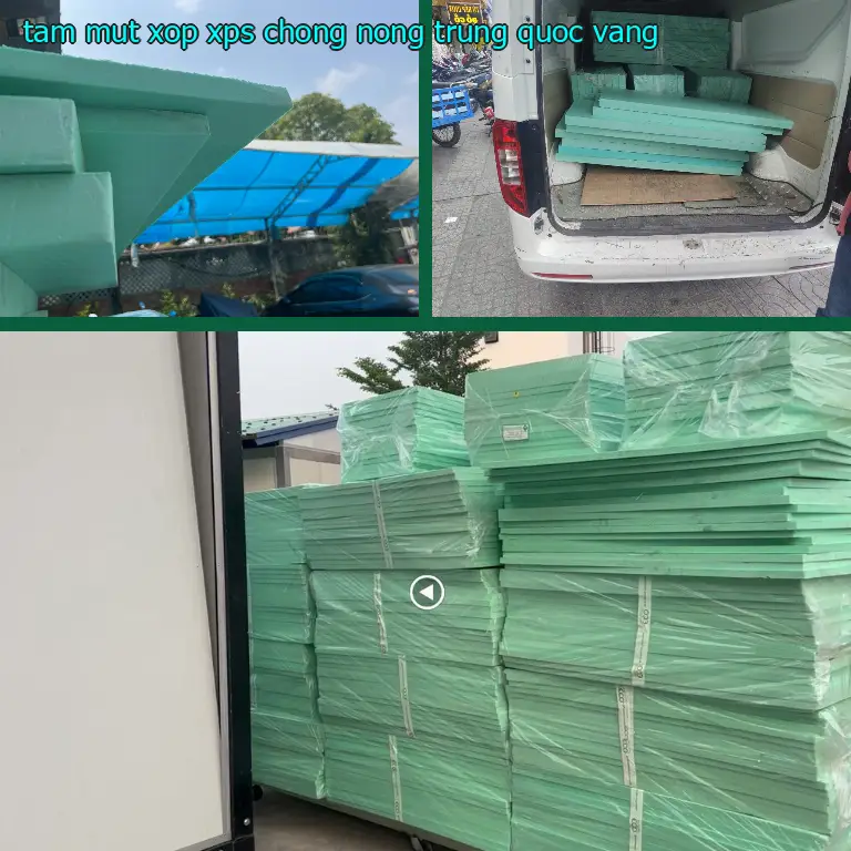 Màu sắc tấm mút xốp XPS chống nóng Trung Quốc: Vàng