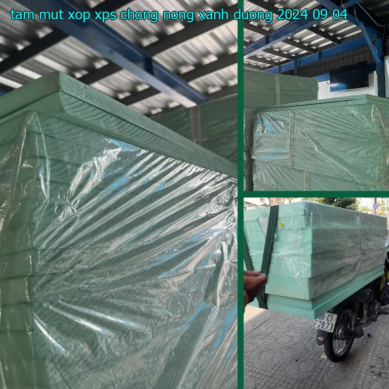 Ngày sản xuất tấm mút xốp XPS chống nóng Xanh dương: 2024-09-04 Ngày sản xuất tấm mút xốp XPS chống nóng Xanh dương: 2024-09-04