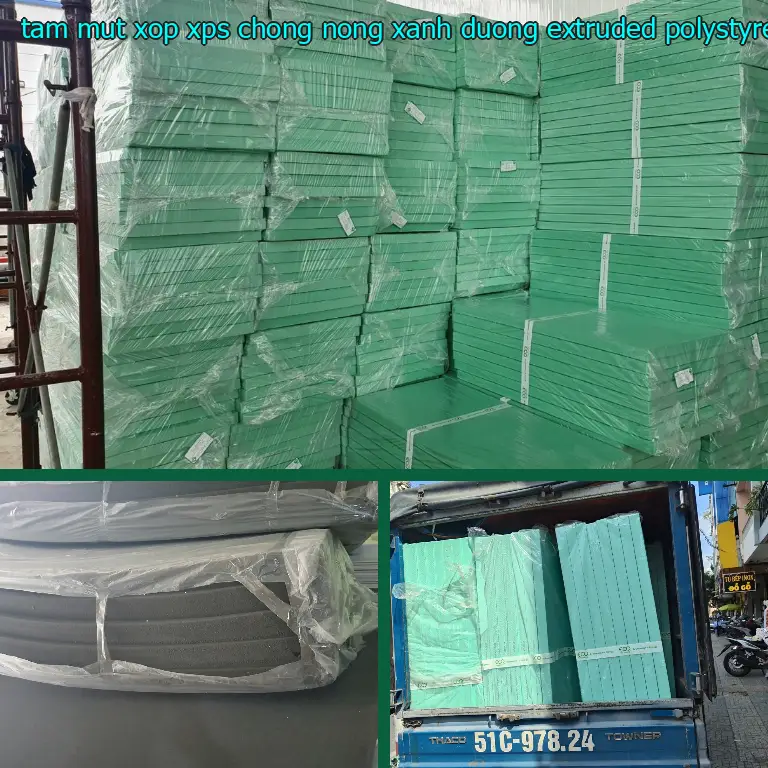 Chất liệu tấm mút xốp XPS chống nóng Xanh dương: Extruded Polystyrene Chất liệu tấm mút xốp XPS chống nóng Xanh dương: Extruded Polystyrene