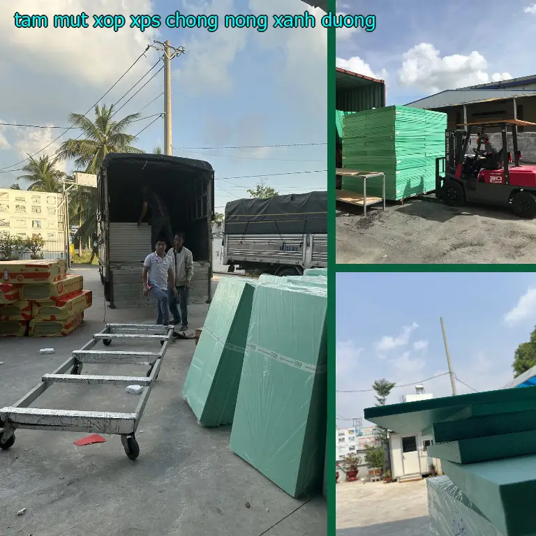Tấm mút xốp XPS chống nóng Xanh dương