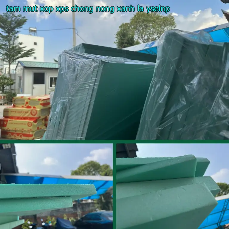 Model tấm mút xốp XPS chống nóng Xanh lá: YSELNP Model tấm mút xốp XPS chống nóng Xanh lá: YSELNP