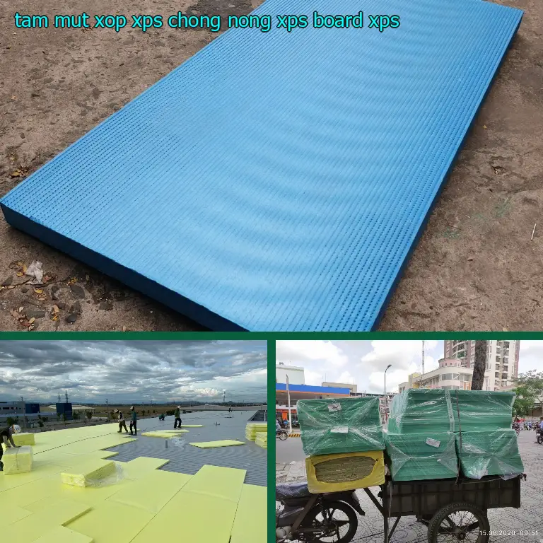 Chất liệu tấm mút xốp XPS chống nóng XPS Board: XPS Chất liệu tấm mút xốp XPS chống nóng XPS Board: XPS