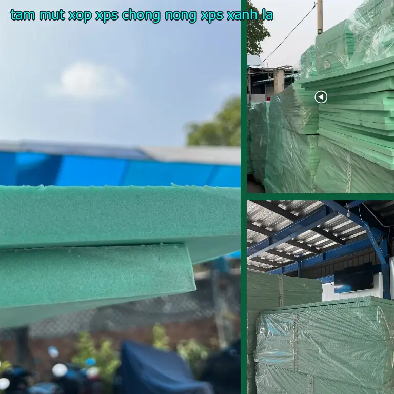 Màu sắc tấm mút xốp XPS chống nóng XPS: Xanh lá Màu sắc tấm mút xốp XPS chống nóng XPS: Xanh lá