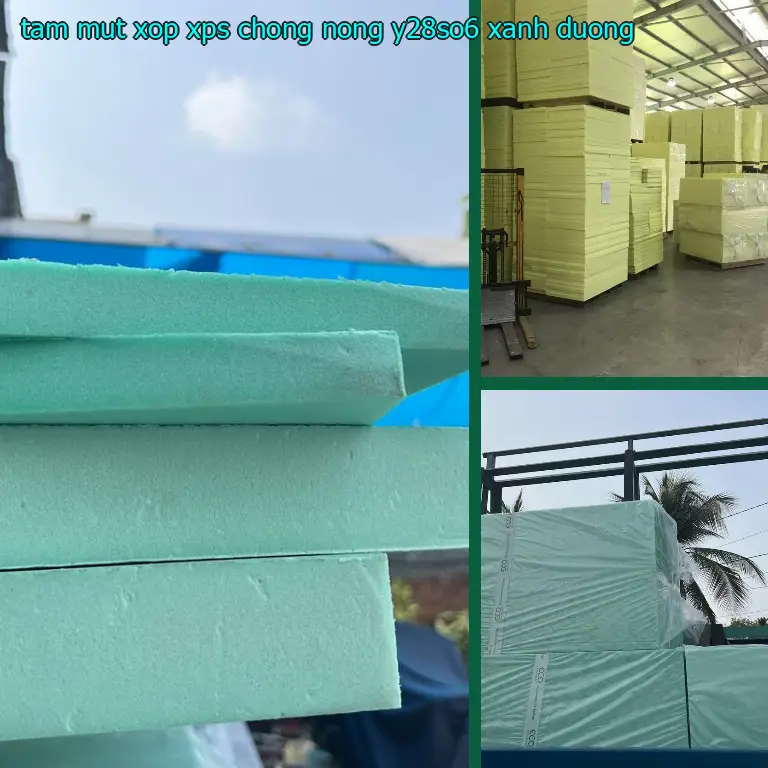 Màu sắc tấm mút xốp XPS chống nóng Y28SO6: Xanh dương Màu sắc tấm mút xốp XPS chống nóng Y28SO6: Xanh dương