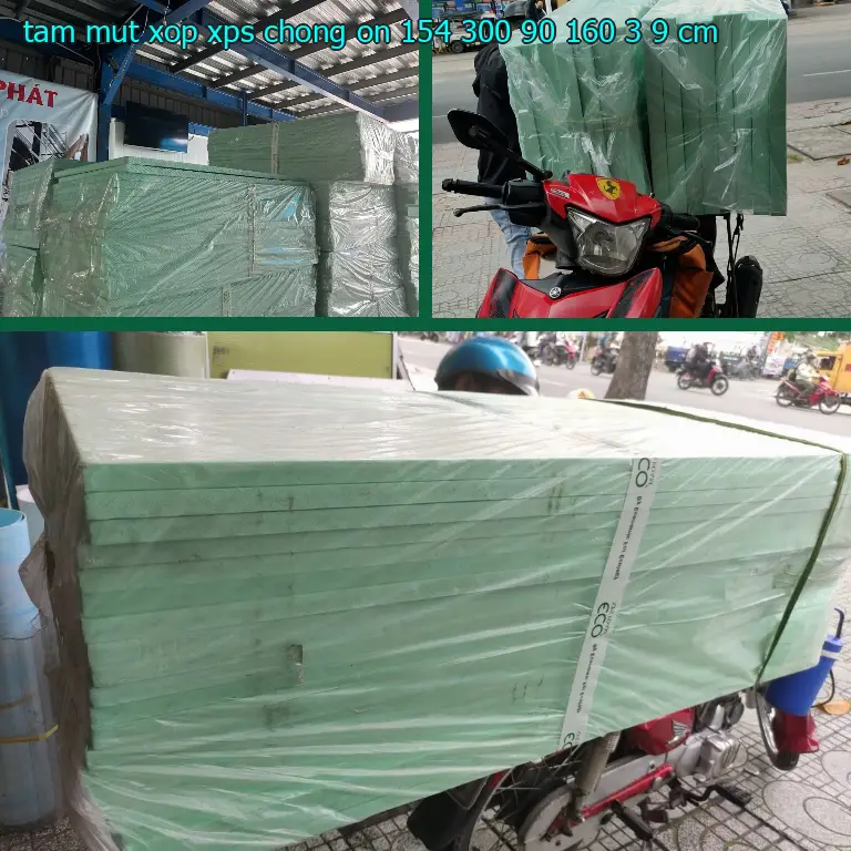Kích thước tấm mút xốp XPS chống ồn 154.300₫: 90*160*3.9 cm