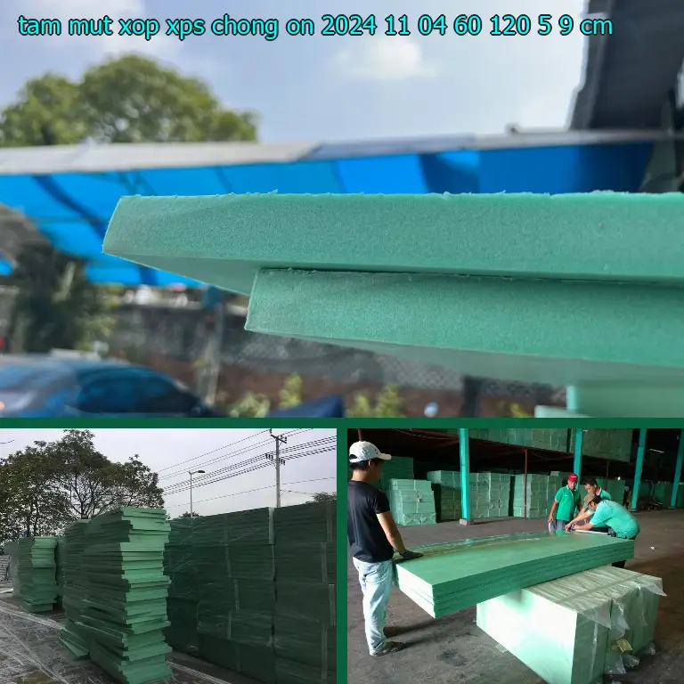 Kích thước tấm mút xốp XPS chống ồn 2024-11-04: 60*120*5.9 cm Kích thước tấm mút xốp XPS chống ồn 2024-11-04: 60*120*5.9 cm