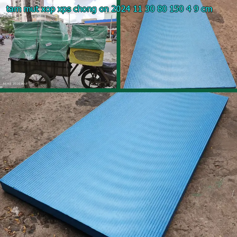 Kích thước tấm mút xốp XPS chống ồn 2024-11-30: 80*150*4.9 cm
