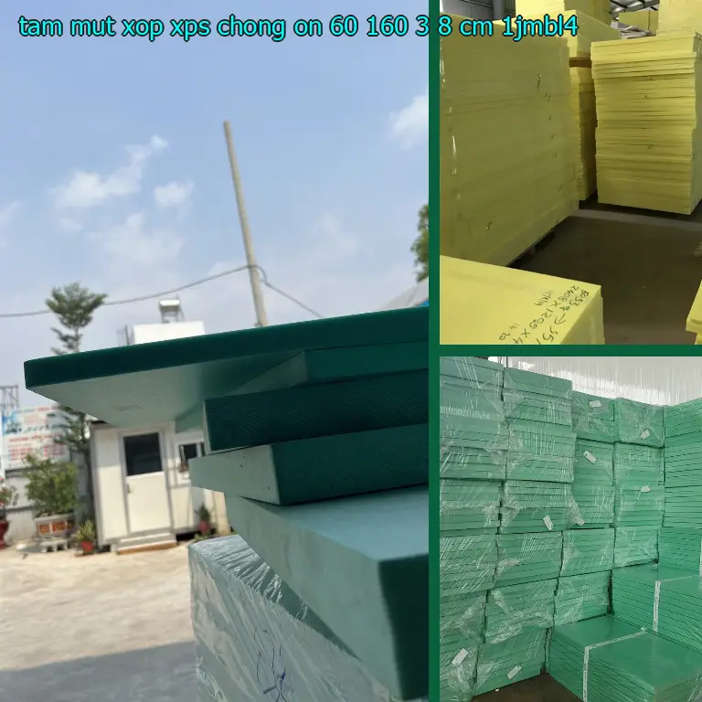 Model tấm mút xốp XPS chống ồn 60*160*3.8 cm: 1JMBL4 Model tấm mút xốp XPS chống ồn 60*160*3.8 cm: 1JMBL4