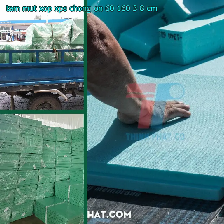 Tấm mút xốp XPS chống ồn 60*160*3.8 cm