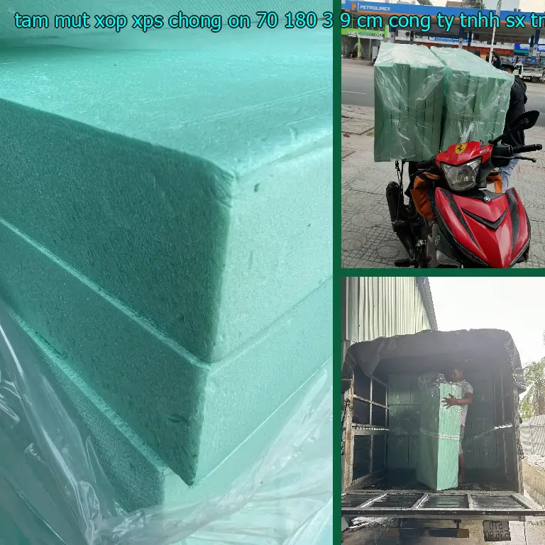 Nhà sản xuất tấm mút xốp XPS chống ồn 70*180*3.9 cm: Công ty TNHH SX TM và đầu tư Tiến Phong Nhà sản xuất tấm mút xốp XPS chống ồn 70*180*3.9 cm: Công ty TNHH SX TM và đầu tư Tiến Phong