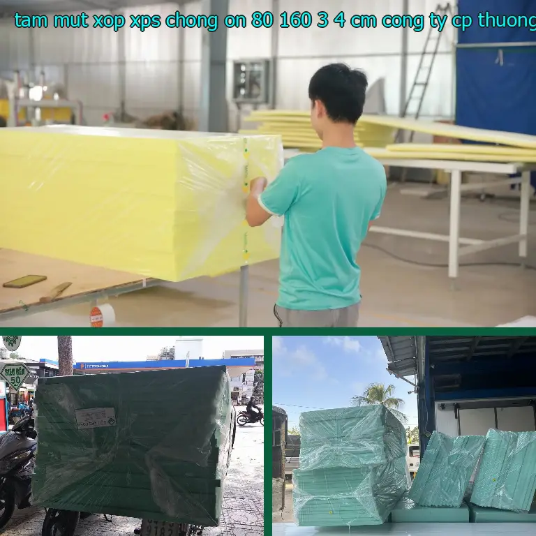 Nhà sản xuất tấm mút xốp XPS chống ồn 80*160*3.4 cm: Công ty CP thương mại XNK Tân Phú Bình