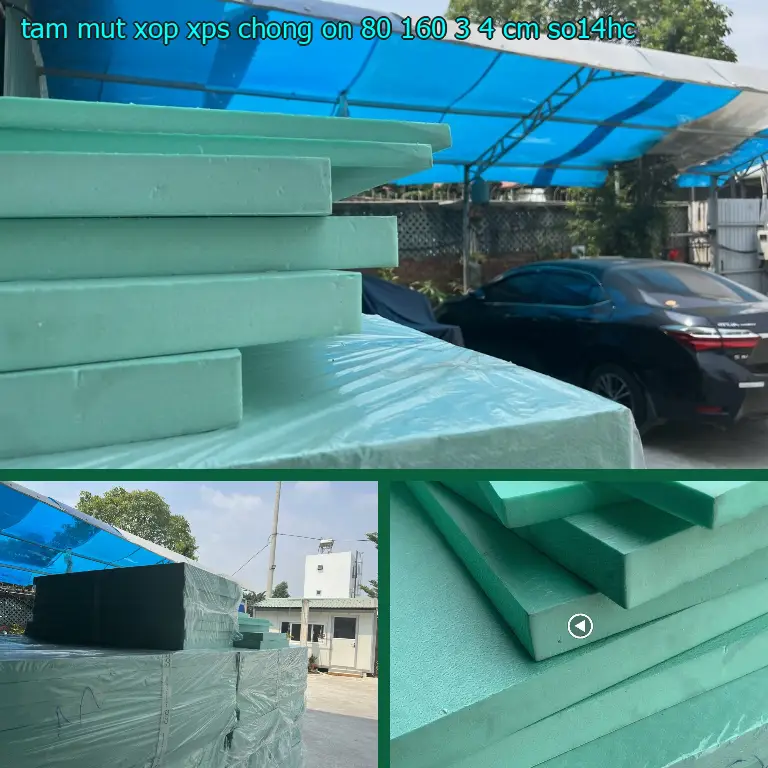 Model tấm mút xốp XPS chống ồn 80*160*3.4 cm: SO14HC