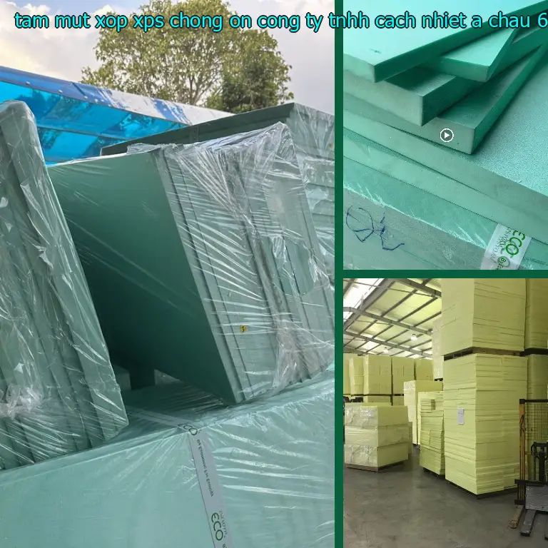 Kích thước tấm mút xốp XPS chống ồn Công ty TNHH cách nhiệt Á Châu: 60*160*2.7 cm