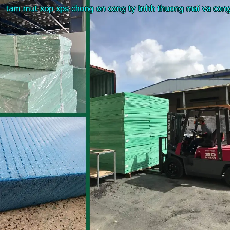 Kích thước tấm mút xốp XPS chống ồn Công ty TNHH thương mại và công nghiệp Tín Tâm: 60*180*6.1 cm