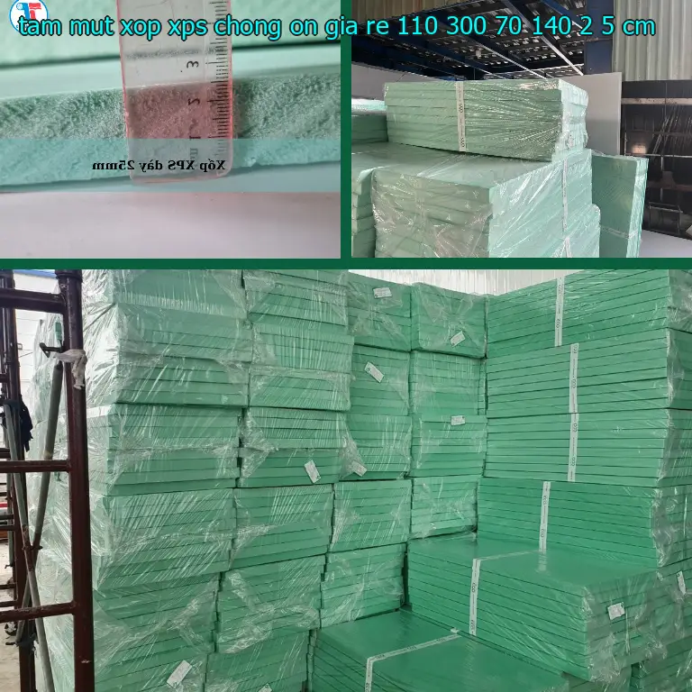 Kích thước tấm mút xốp XPS chống ồn giá rẻ 110.300₫: 70*140*2.5 cm Kích thước tấm mút xốp XPS chống ồn giá rẻ 110.300₫: 70*140*2.5 cm