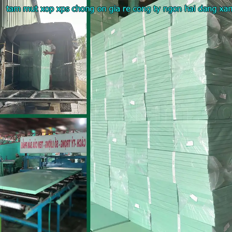 Màu sắc tấm mút xốp XPS chống ồn giá rẻ Công ty Ngọn Hải Đăng: Xanh dương