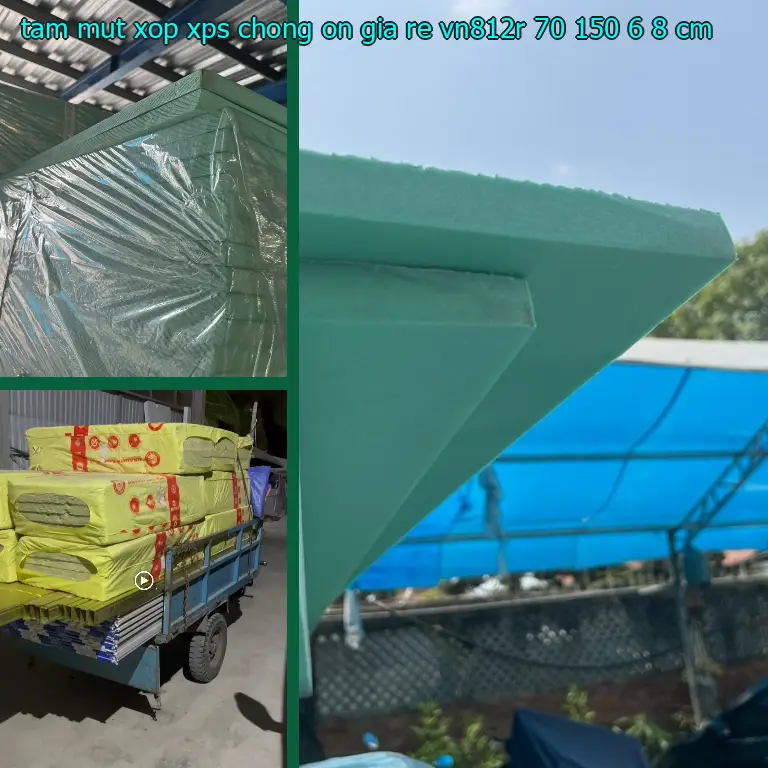 Kích thước tấm mút xốp XPS chống ồn giá rẻ VN812R: 70*150*6.8 cm Kích thước tấm mút xốp XPS chống ồn giá rẻ VN812R: 70*150*6.8 cm