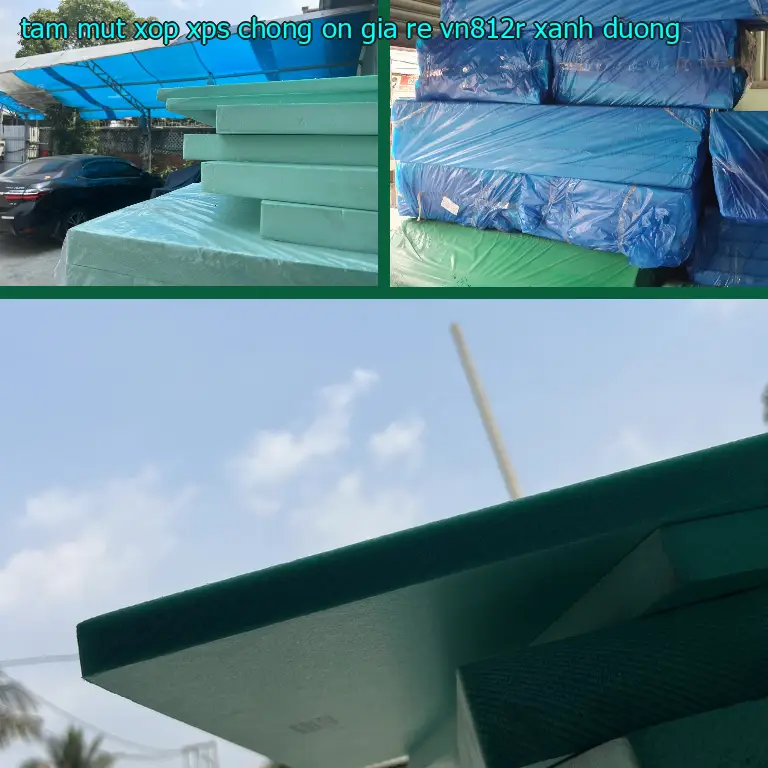 Màu sắc tấm mút xốp XPS chống ồn giá rẻ VN812R: Xanh dương Màu sắc tấm mút xốp XPS chống ồn giá rẻ VN812R: Xanh dương