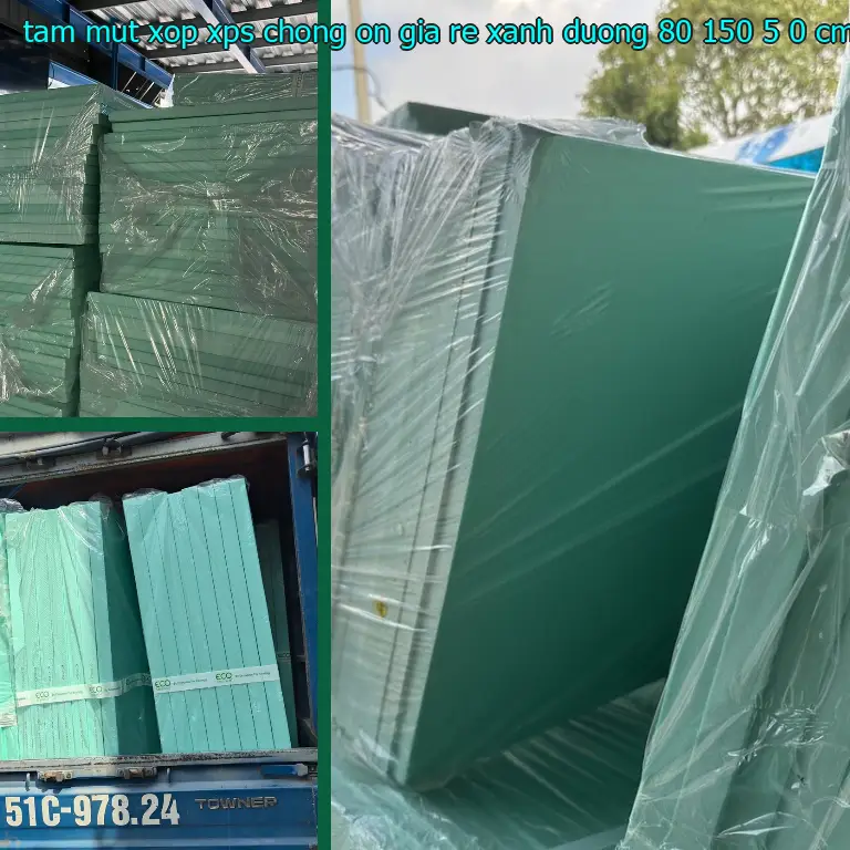 Kích thước tấm mút xốp XPS chống ồn giá rẻ Xanh dương: 80*150*5.0 cm Kích thước tấm mút xốp XPS chống ồn giá rẻ Xanh dương: 80*150*5.0 cm