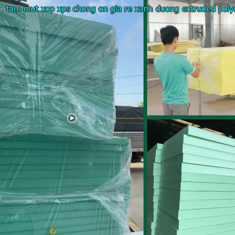 Chất liệu tấm mút xốp XPS chống ồn giá rẻ Xanh dương: Extruded Polystyrene Chất liệu tấm mút xốp XPS chống ồn giá rẻ Xanh dương: Extruded Polystyrene