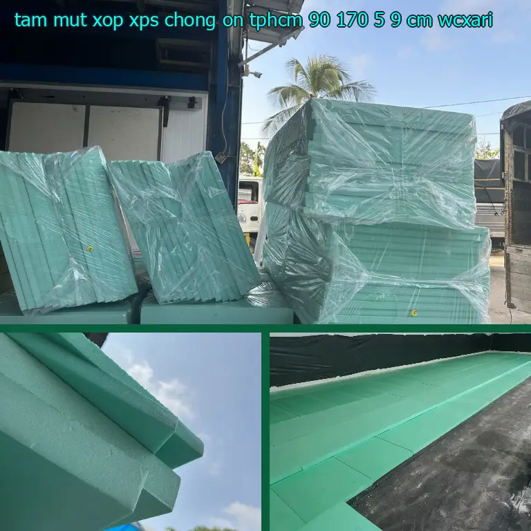 Model tấm mút xốp XPS chống ồn TpHCM 90*170*5.9 cm: WCXARI