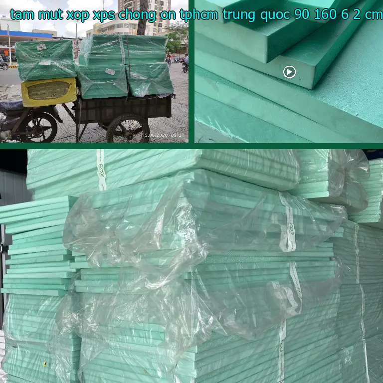 Kích thước tấm mút xốp XPS chống ồn TpHCM Trung Quốc: 90*160*6.2 cm Kích thước tấm mút xốp XPS chống ồn TpHCM Trung Quốc: 90*160*6.2 cm