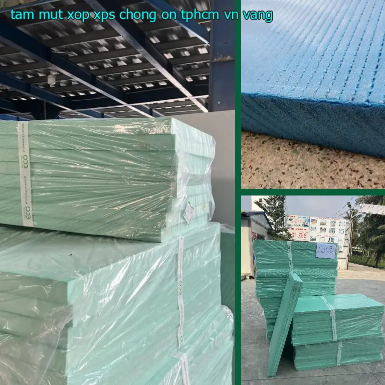 Màu sắc tấm mút xốp XPS chống ồn TpHCM VN: Vàng
