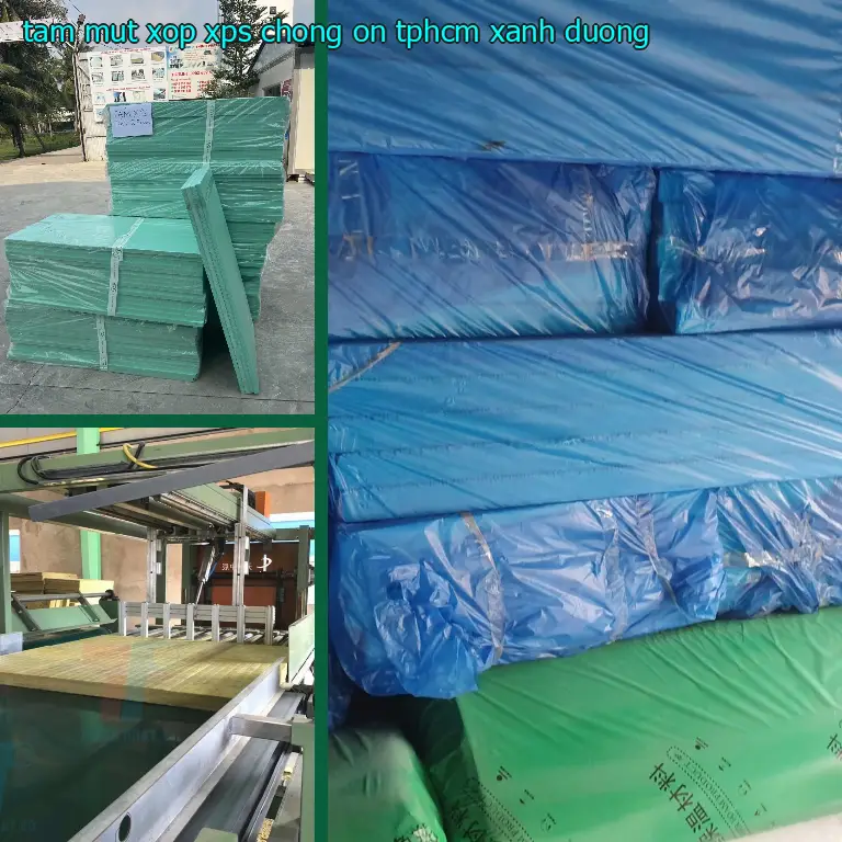 Tấm mút xốp XPS chống ồn TpHCM Xanh dương