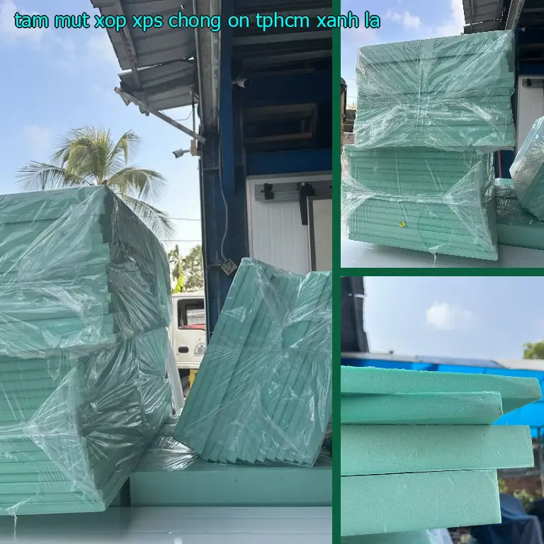 Tấm mút xốp XPS chống ồn TpHCM Xanh lá