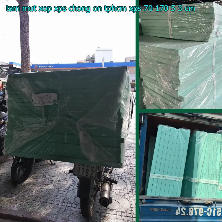 Kích thước tấm mút xốp XPS chống ồn TpHCM XPS: 70*170*5.3 cm Kích thước tấm mút xốp XPS chống ồn TpHCM XPS: 70*170*5.3 cm