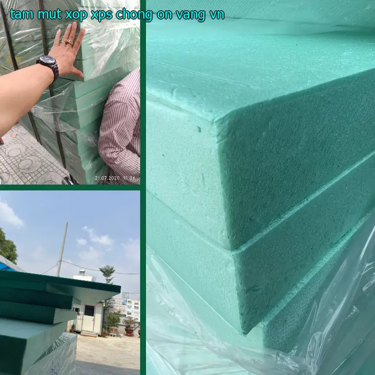 Xuất xứ tấm mút xốp XPS chống ồn Vàng: VN Xuất xứ tấm mút xốp XPS chống ồn Vàng: VN