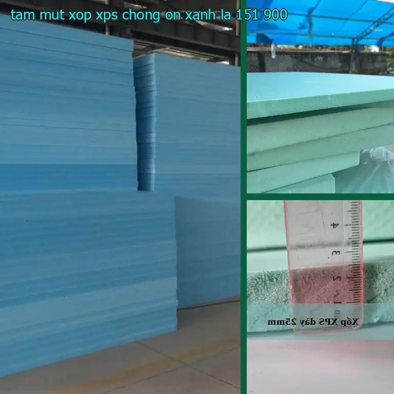 Giá tấm mút xốp XPS chống ồn Xanh lá: 151.900₫ Giá tấm mút xốp XPS chống ồn Xanh lá: 151.900₫