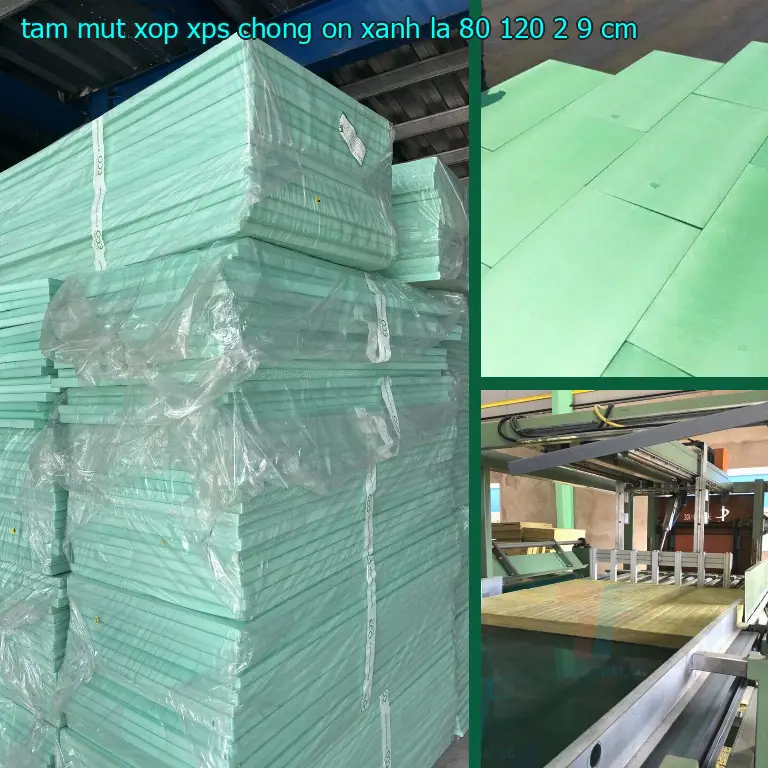 Kích thước tấm mút xốp XPS chống ồn Xanh lá: 80*120*2.9 cm Kích thước tấm mút xốp XPS chống ồn Xanh lá: 80*120*2.9 cm
