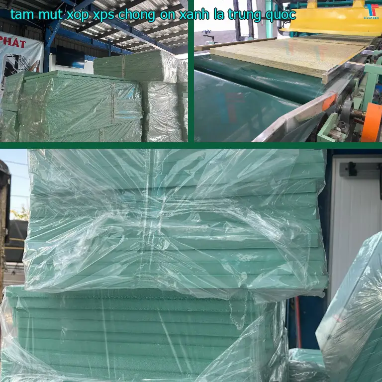 Xuất xứ tấm mút xốp XPS chống ồn Xanh lá: Trung Quốc Xuất xứ tấm mút xốp XPS chống ồn Xanh lá: Trung Quốc