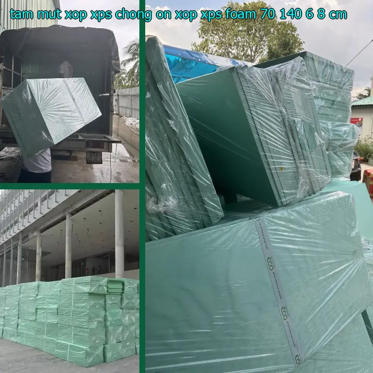 Kích thước tấm mút xốp XPS chống ồn Xốp XPS Foam: 70*140*6.8 cm Kích thước tấm mút xốp XPS chống ồn Xốp XPS Foam: 70*140*6.8 cm