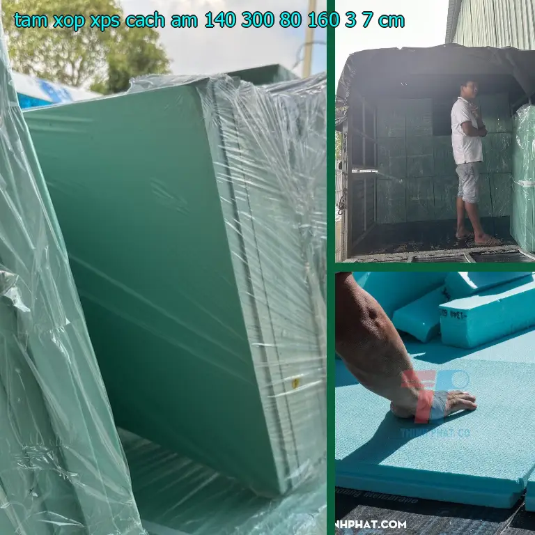 Kích thước tấm xốp XPS cách âm 140.300₫: 80*160*3.7 cm