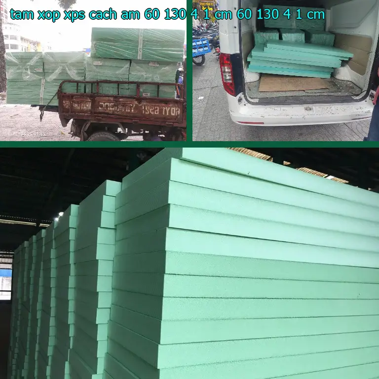 Kích thước tấm xốp XPS cách âm 60*130*4.1 cm: 60*130*4.1 cm