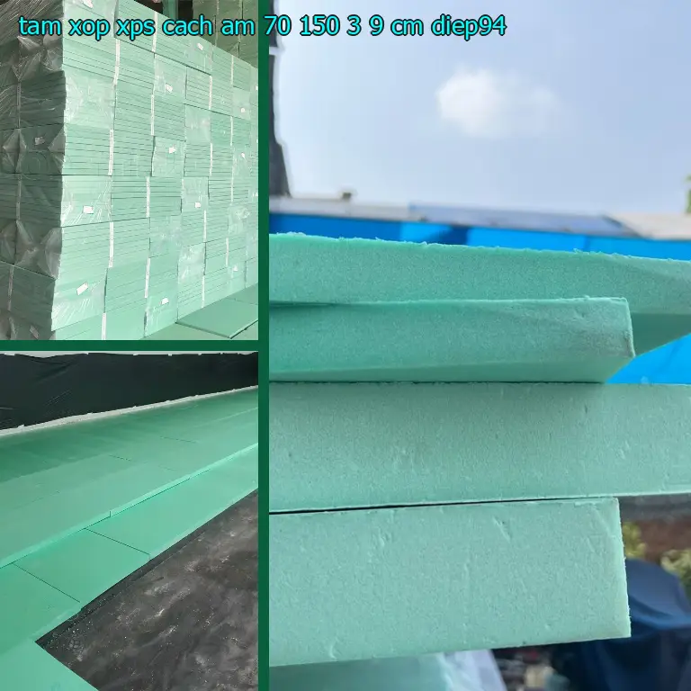 Model tấm xốp XPS cách âm 70*150*3.9 cm: DIEP94 Model tấm xốp XPS cách âm 70*150*3.9 cm: DIEP94