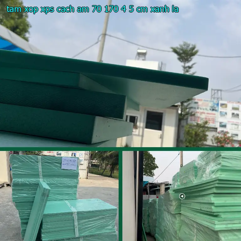 Màu sắc tấm xốp XPS cách âm 70*170*4.5 cm: Xanh lá