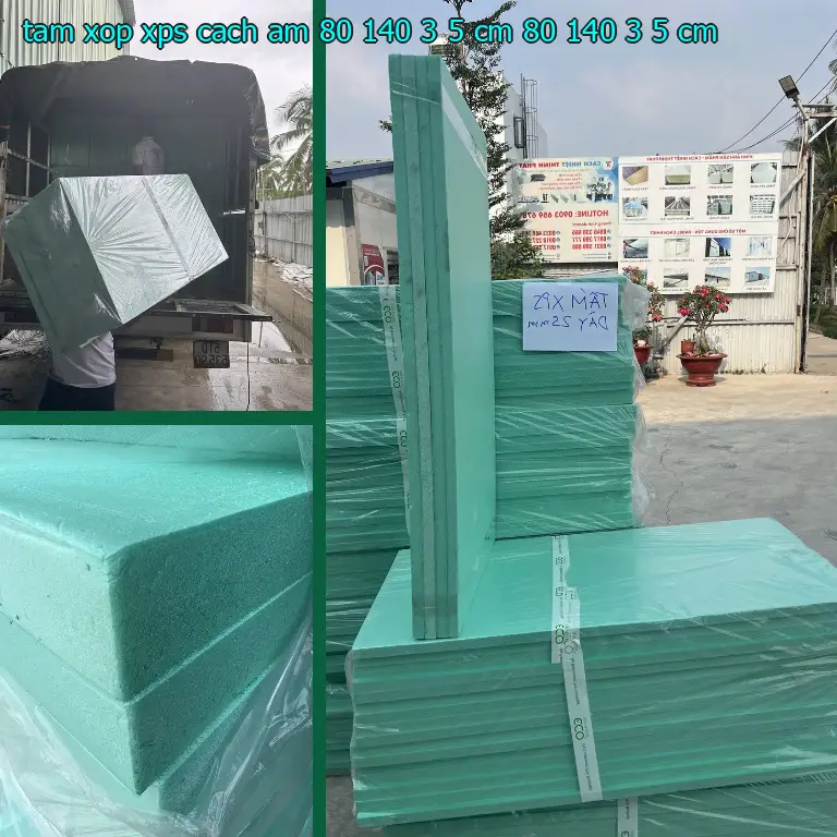 Kích thước tấm xốp XPS cách âm 80*140*3.5 cm: 80*140*3.5 cm Kích thước tấm xốp XPS cách âm 80*140*3.5 cm: 80*140*3.5 cm