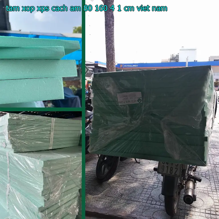 Xuất xứ tấm xốp XPS cách âm 80*160*4.1 cm: Việt Nam
