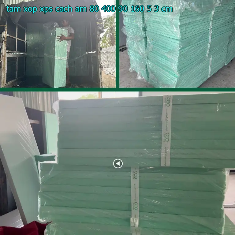 Kích thước tấm xốp XPS cách âm 80.400₫: 90*160*5.3 cm Kích thước tấm xốp XPS cách âm 80.400₫: 90*160*5.3 cm