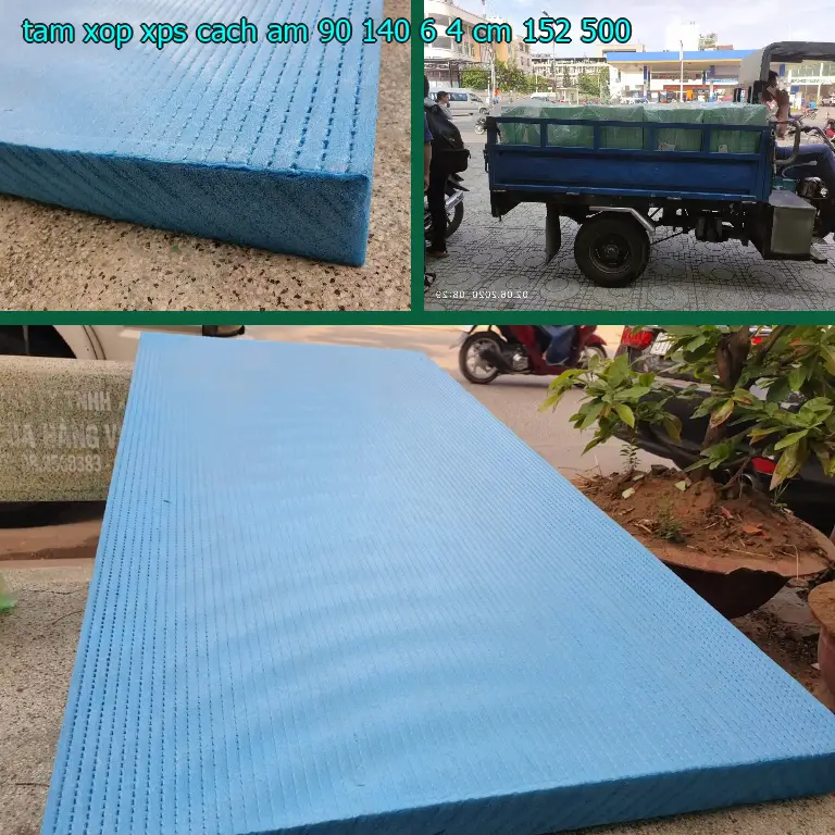 Giá tấm xốp XPS cách âm 90*140*6.4 cm: 152.500₫