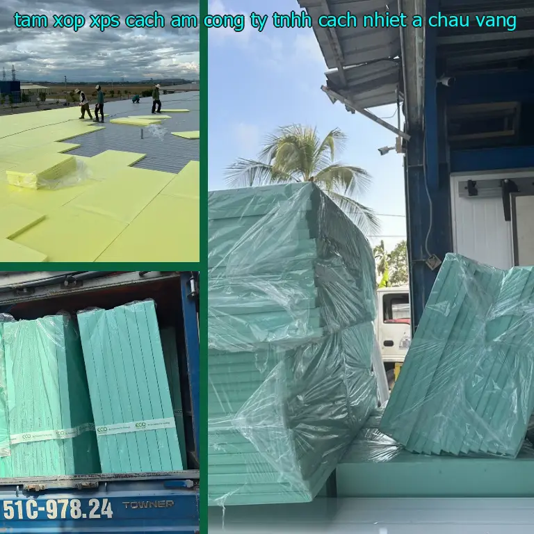 Màu sắc tấm xốp XPS cách âm Công ty TNHH cách nhiệt Á Châu: Vàng