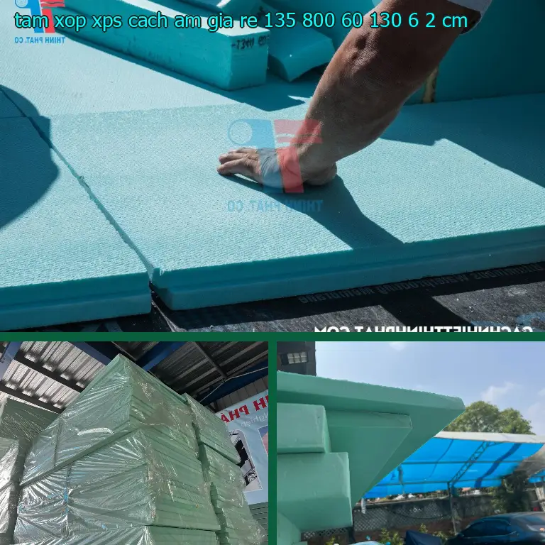 Kích thước tấm xốp XPS cách âm giá rẻ 135.800₫: 60*130*6.2 cm