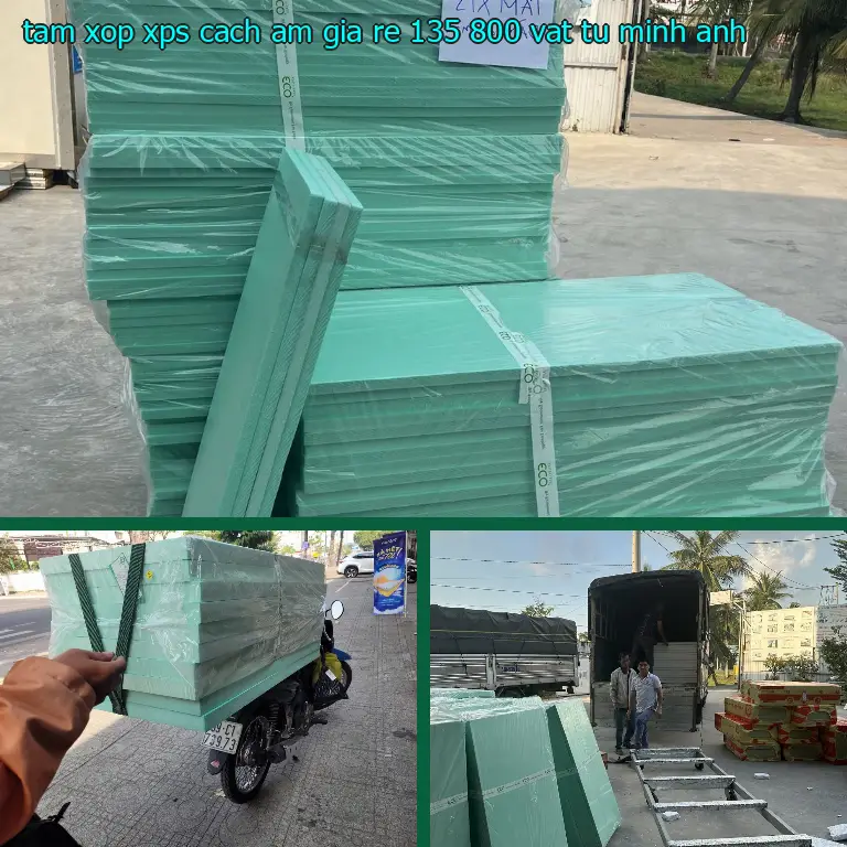 Nhà sản xuất tấm xốp XPS cách âm giá rẻ 135.800₫: Vật tư Minh Anh