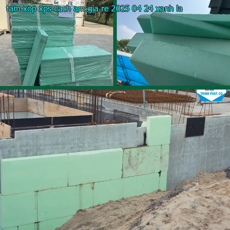 Màu sắc tấm xốp XPS cách âm giá rẻ 2025-04-24: Xanh lá