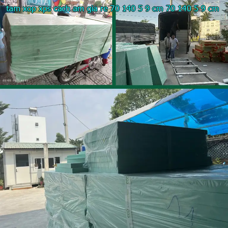 Kích thước tấm xốp XPS cách âm giá rẻ 70*140*5.9 cm: 70*140*5.9 cm