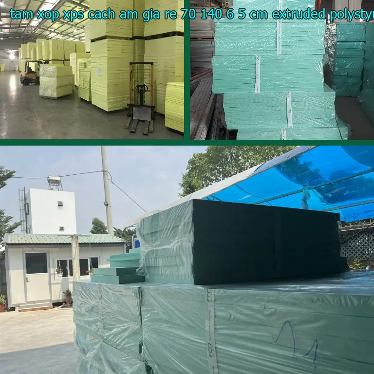 Chất liệu tấm xốp XPS cách âm giá rẻ 70*140*6.5 cm: Extruded Polystyrene Chất liệu tấm xốp XPS cách âm giá rẻ 70*140*6.5 cm: Extruded Polystyrene